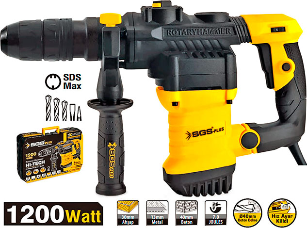 SGS Kırıcı Delici Matkap 1200 Watt (2/Koli)✓